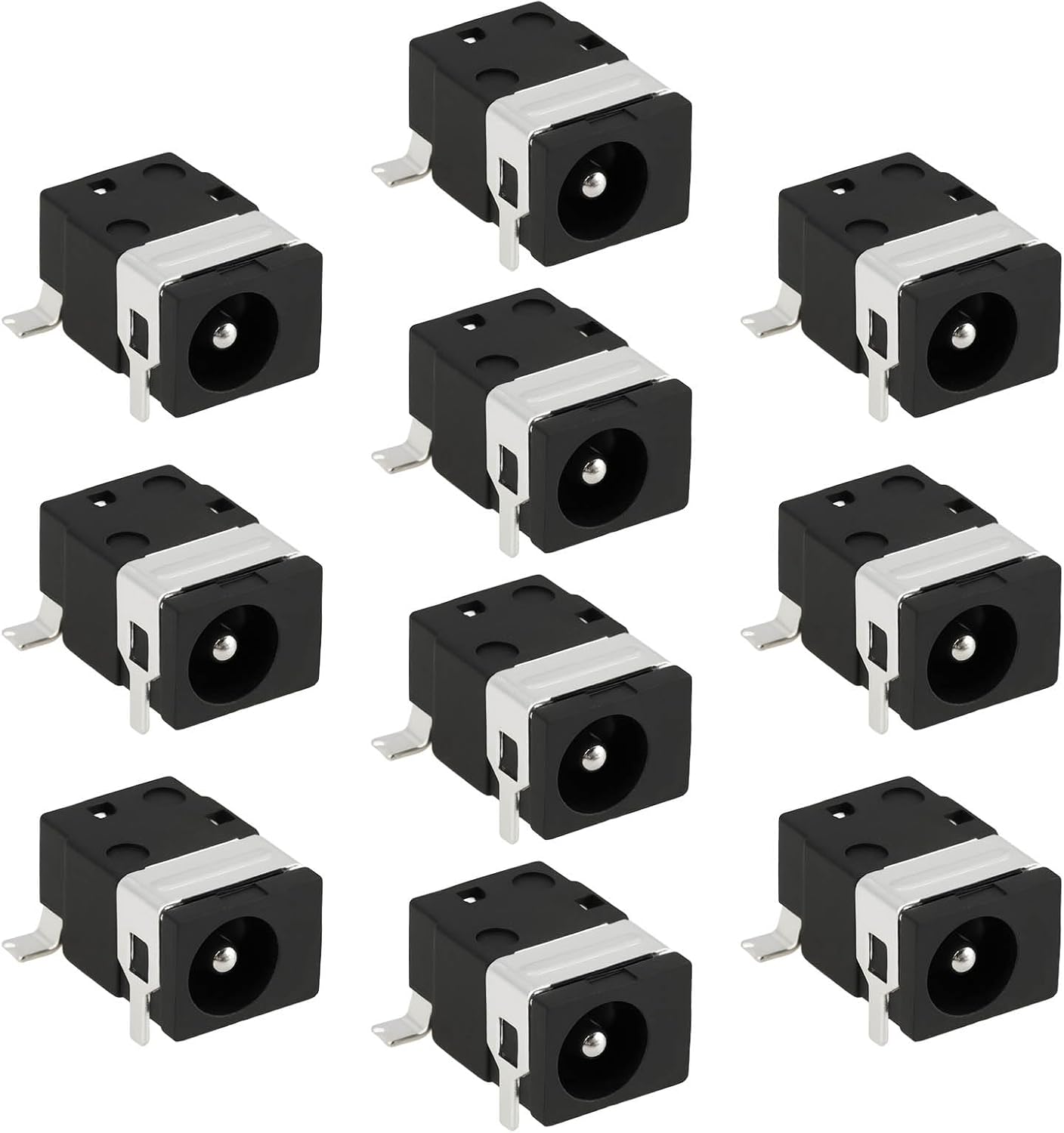 Packung Mit 10 5-poligen Dc-strombuchsen, Dc045 30v/0,5a, 3,5 X 1,35 Mm, Leiterplattenmontage