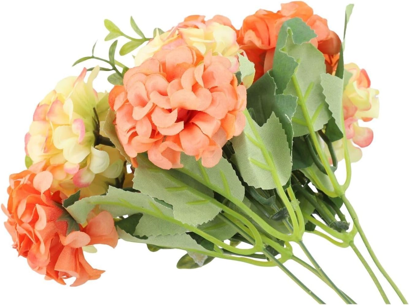 Künstliche Seidenhortensienblüte, 6 Cm (rosa Und Weiß)