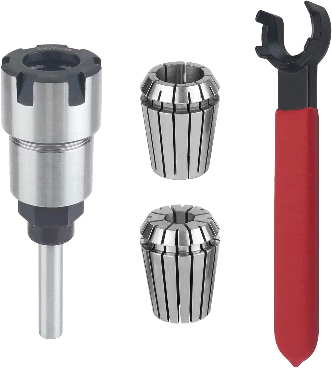 Fräserverlängerungs- Und Klebefutteradapter, Wandelt Einen 1/2"- Und 1/4"-fräser Mit Er20-federspannzange Um