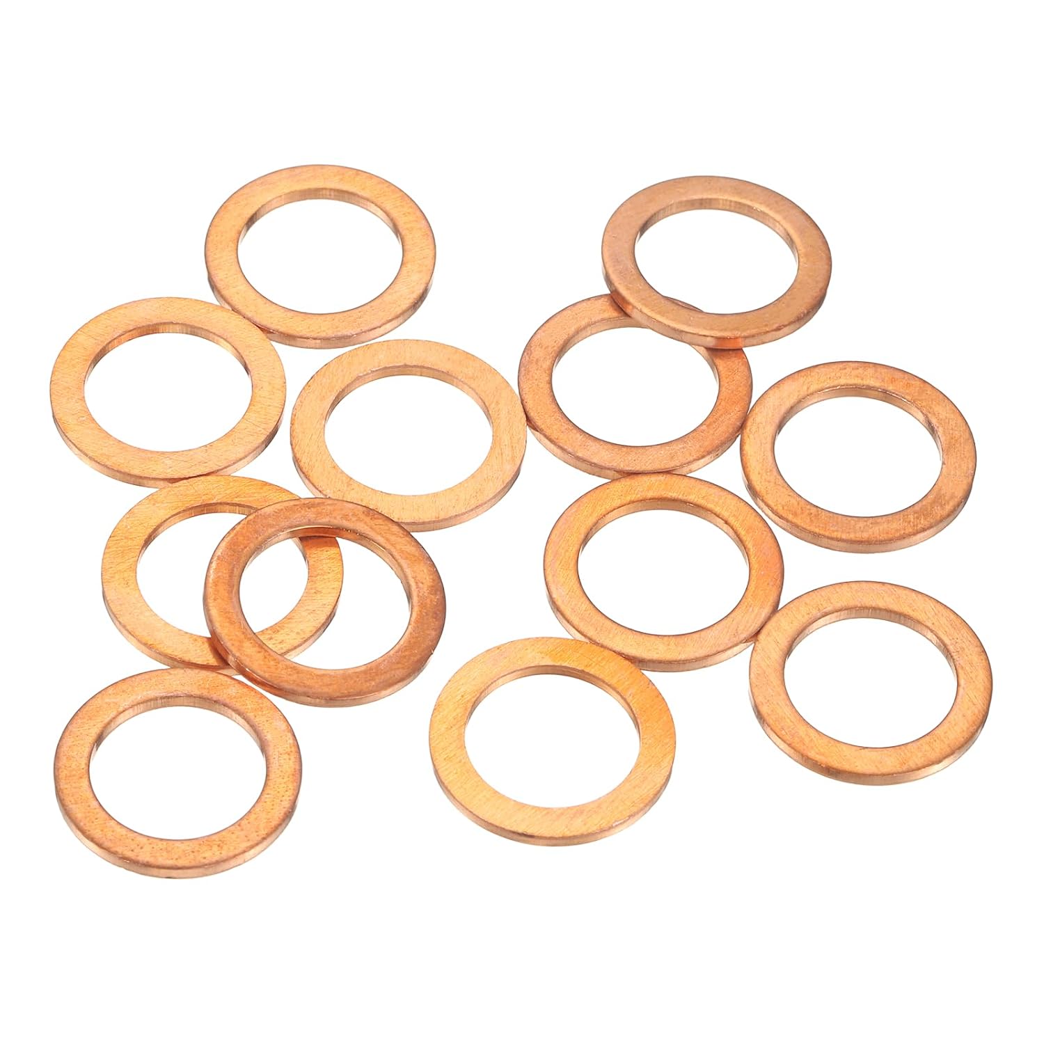 12 Stück Verbesserte Kupfer-flachscheiben 13x19x1,5mm Metrisch