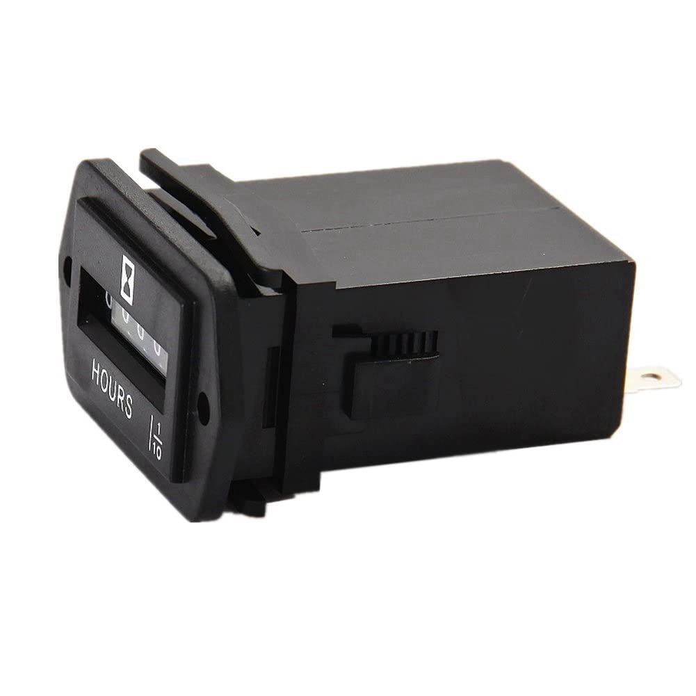 Mechanischer Betriebsstundenzähler (10–80 V Gleichstrom) – Für Motoren, Generatoren, Boote, Autos, Motocross-fahrzeuge, Lkw Und Traktoren