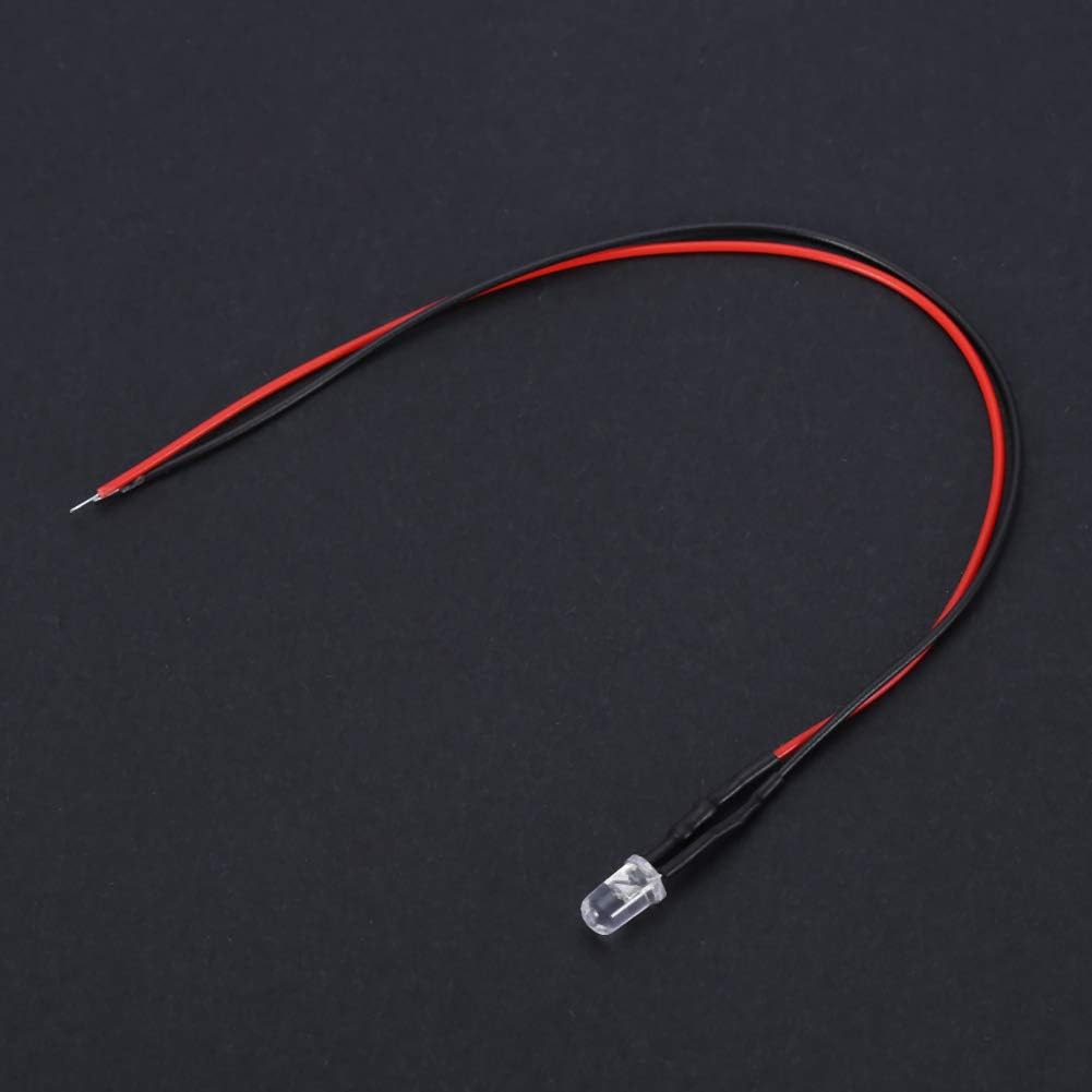 Die Led-diode Verfügt Über Vorverdrahtete 12v 5mm 20cm Led-leuchten