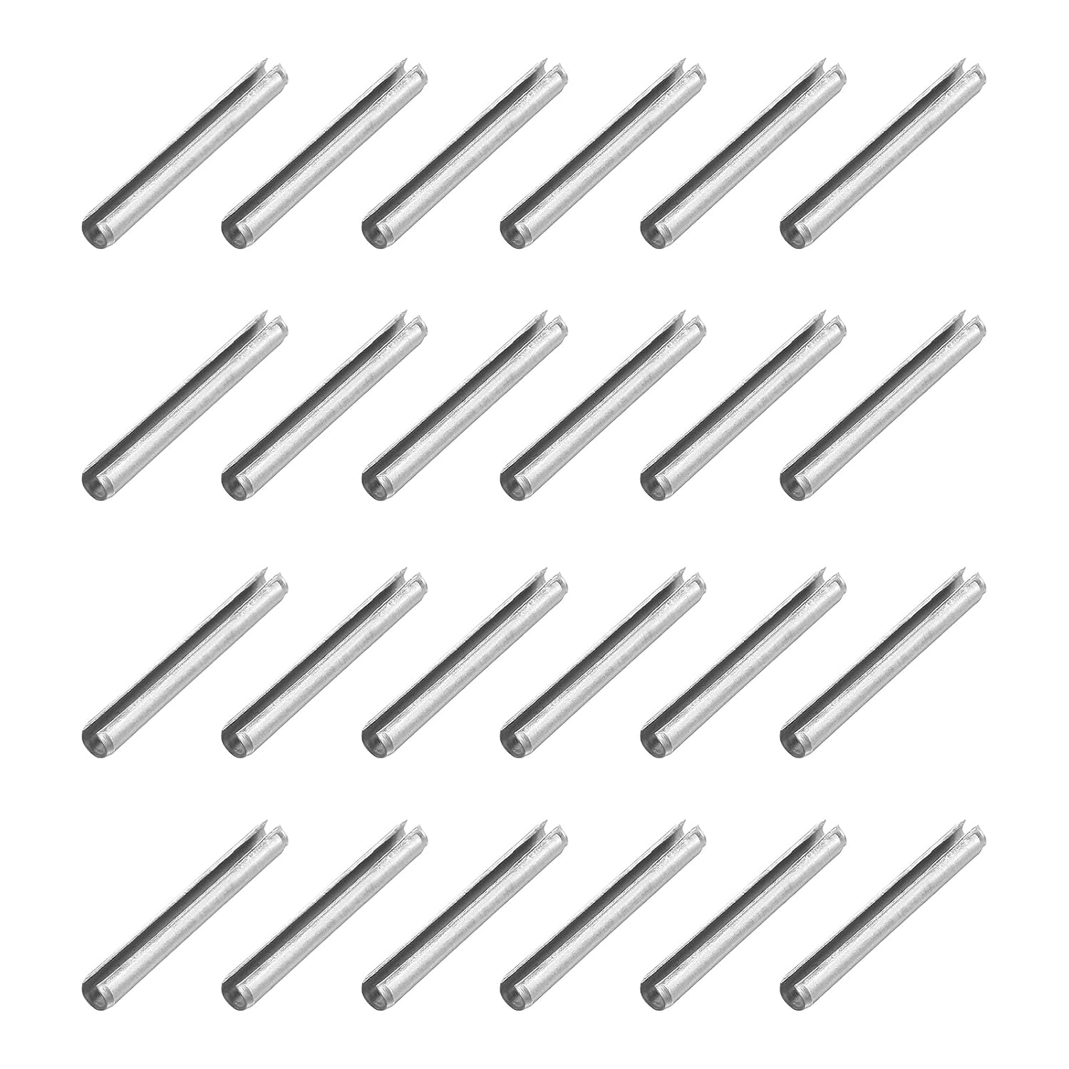 60 Stück Schlitzstifte, 3,5 Mm Durchmesser, 25 Mm Länge, Federstahl-spreizdübel Für Sichere Befestigung, Silber