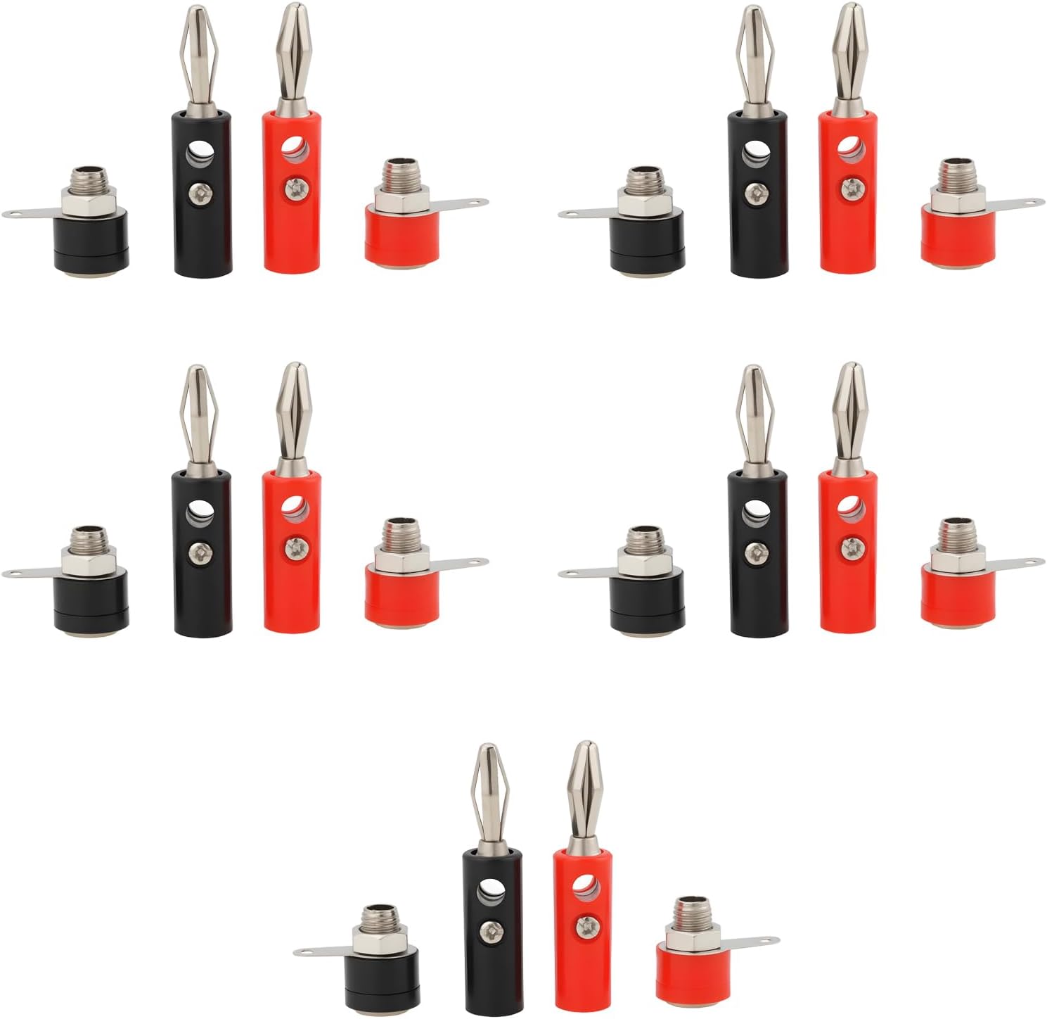 Packung Mit 10 Paar 4-mm-bananensteckern (männlich Und Weiblich) Für Modellautos