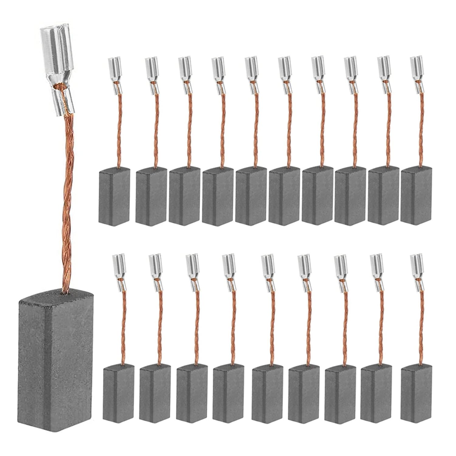 Packung Mit 20 Ersatzkohlebürsten Für Winkelschleifer Und Elektrowerkzeuge