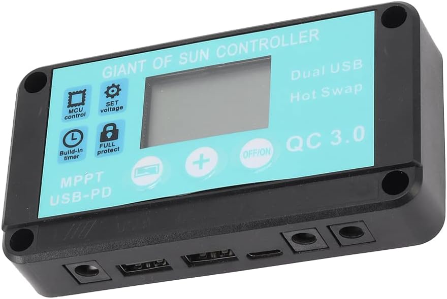 Mppt Qc3.0 Mehrfachschutz-solarladeregler Mit Lcd-anzeige (30 A)