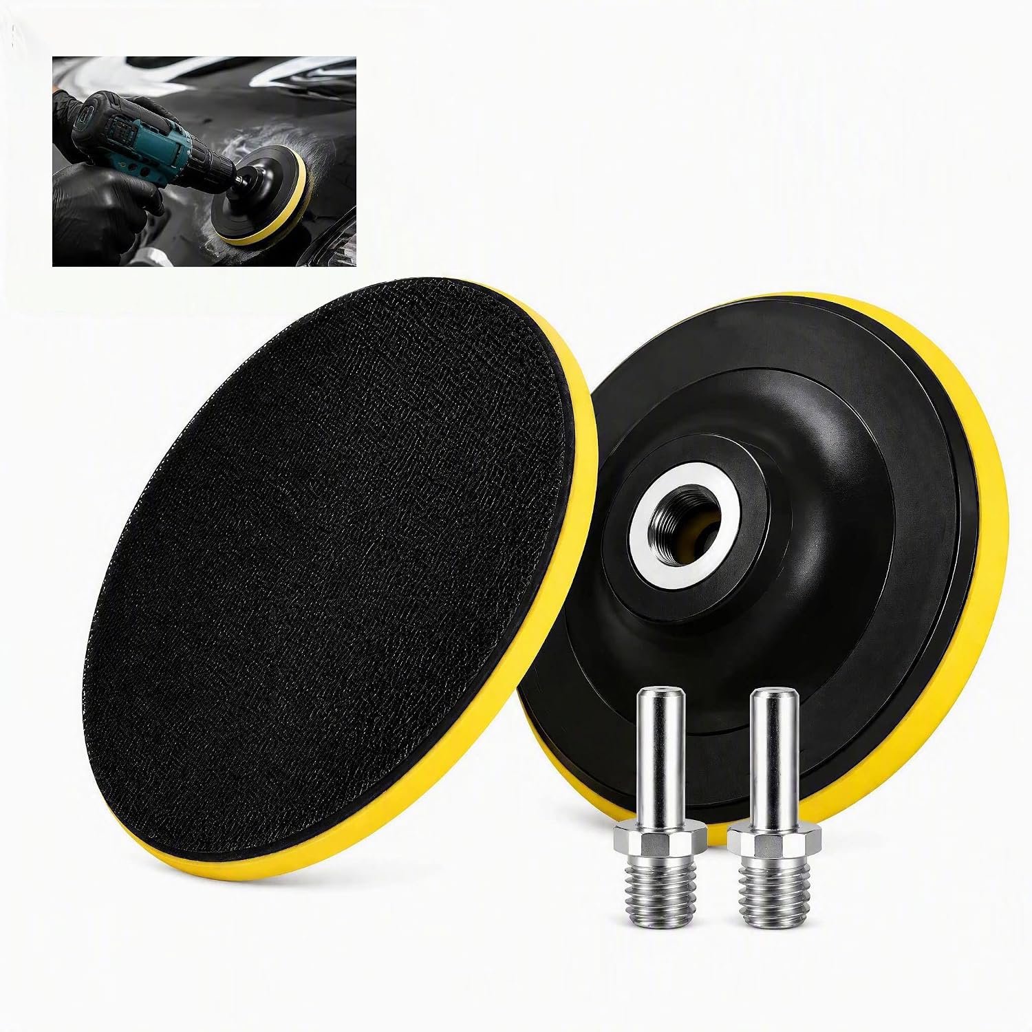 Stück 125 Mm M14 Polierscheibe, Winkelschleifer-schleifteller Mit Klettverschluss, 125 Mm Schleifscheibe Für Winkelschleifer Mit M14-adapter Zum Polieren