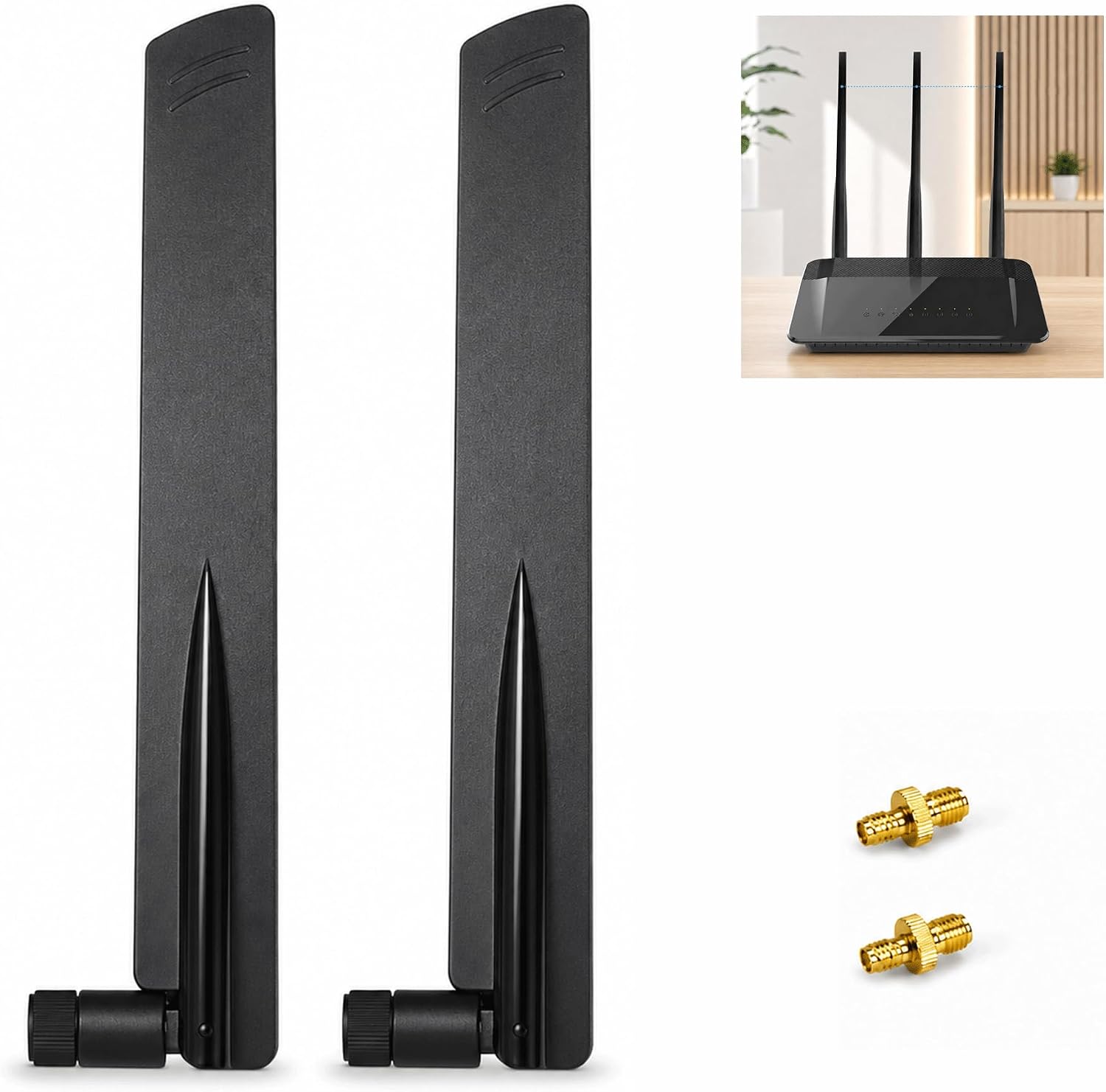 Stück Externe Omnidirektionale 5g Lte/4g Lte-antenne 600–6000 Mhz Mit Sma-anschluss, Lte-antenne Für Router, Externe Wlan-antenne Für Drahtlose Geräte, Iot- Und Mobilfunknetze