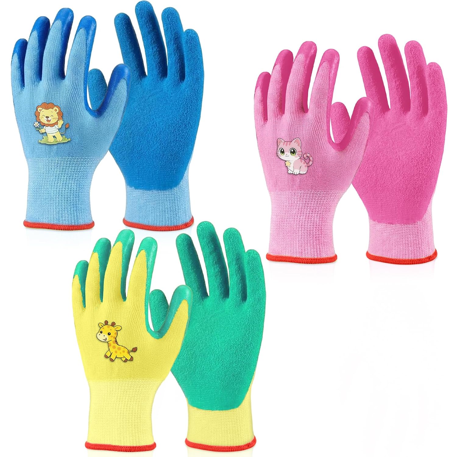 Paar Kinder-gartenhandschuhe, Gartenhandschuhe Für Jungen Und Mädchen, Wasserdicht, Kratzfest, Strapazierfähig, Für Den Haushalt, Heimwerkerprojekte Und Familienaktivitäten Im Freien