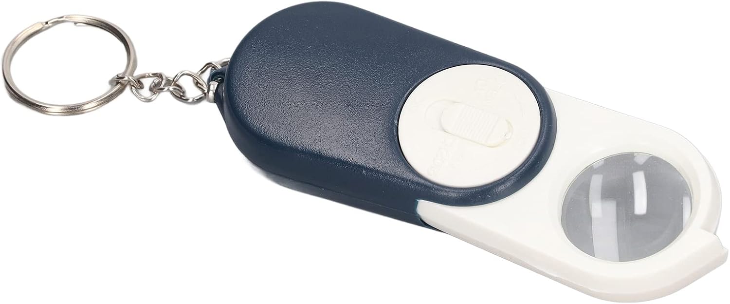 10-fache Taschenlupe Mit Led-beleuchtung, Doppelt Faltbar