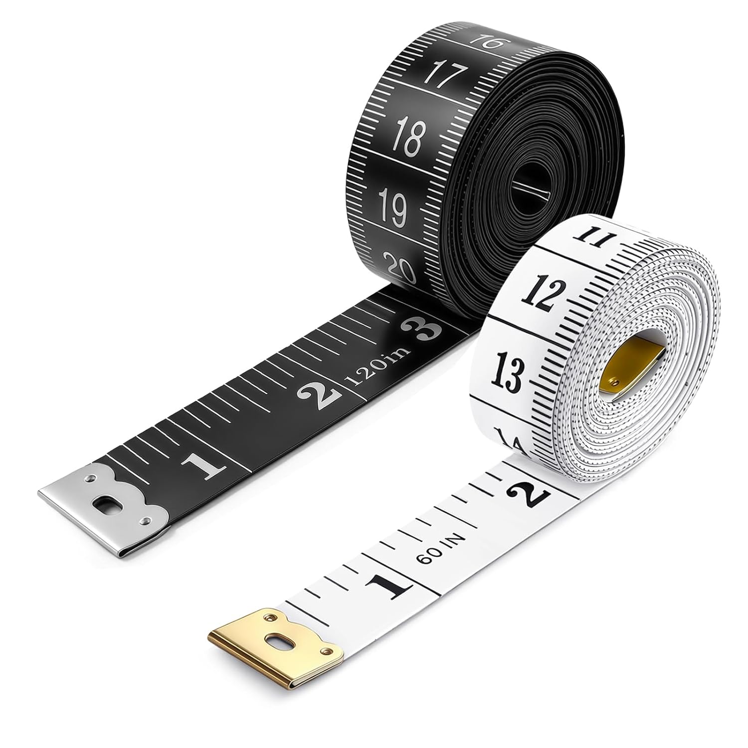 Doppelseitige Schneidermaßbänder, 150 Cm (60 Zoll) Und 300 Cm (120 Zoll), Flexibles Doppelseitiges Maßband, Für Körpermaße, Nähen, Brustumfangsmessung