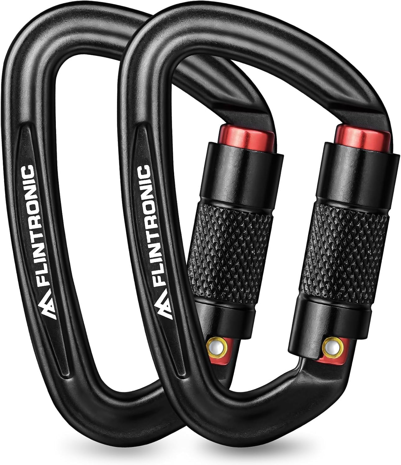 Verriegelbarer Karabiner, Karabiner Aus Aluminiumlegierung, Robuster D-förmiger Karabiner, Für Hängematten, Camping, Wandern, Skifahren Und Radfahren