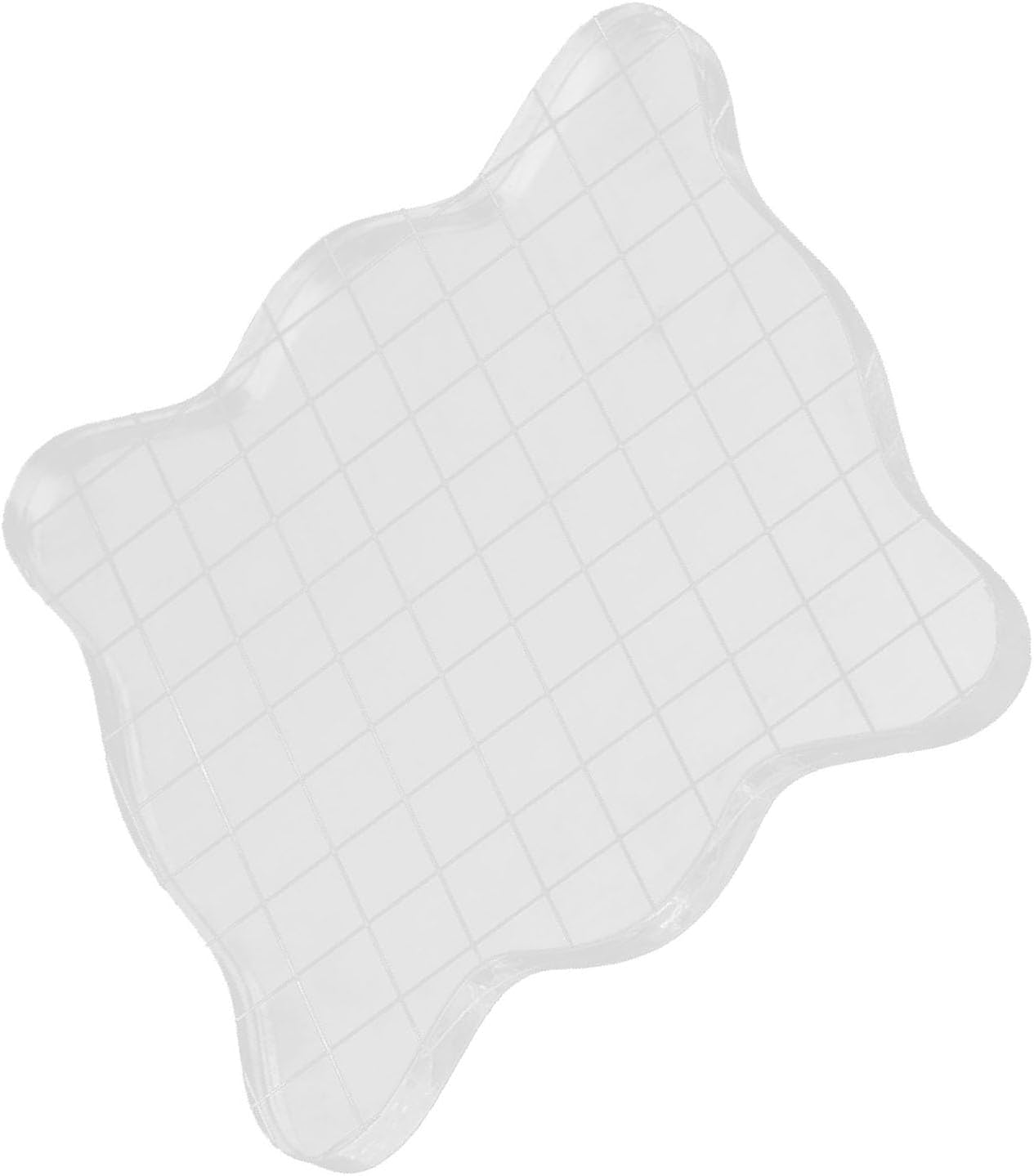 Stempelblock Aus Transparentem Acryl, Prägekissen Mit Raster