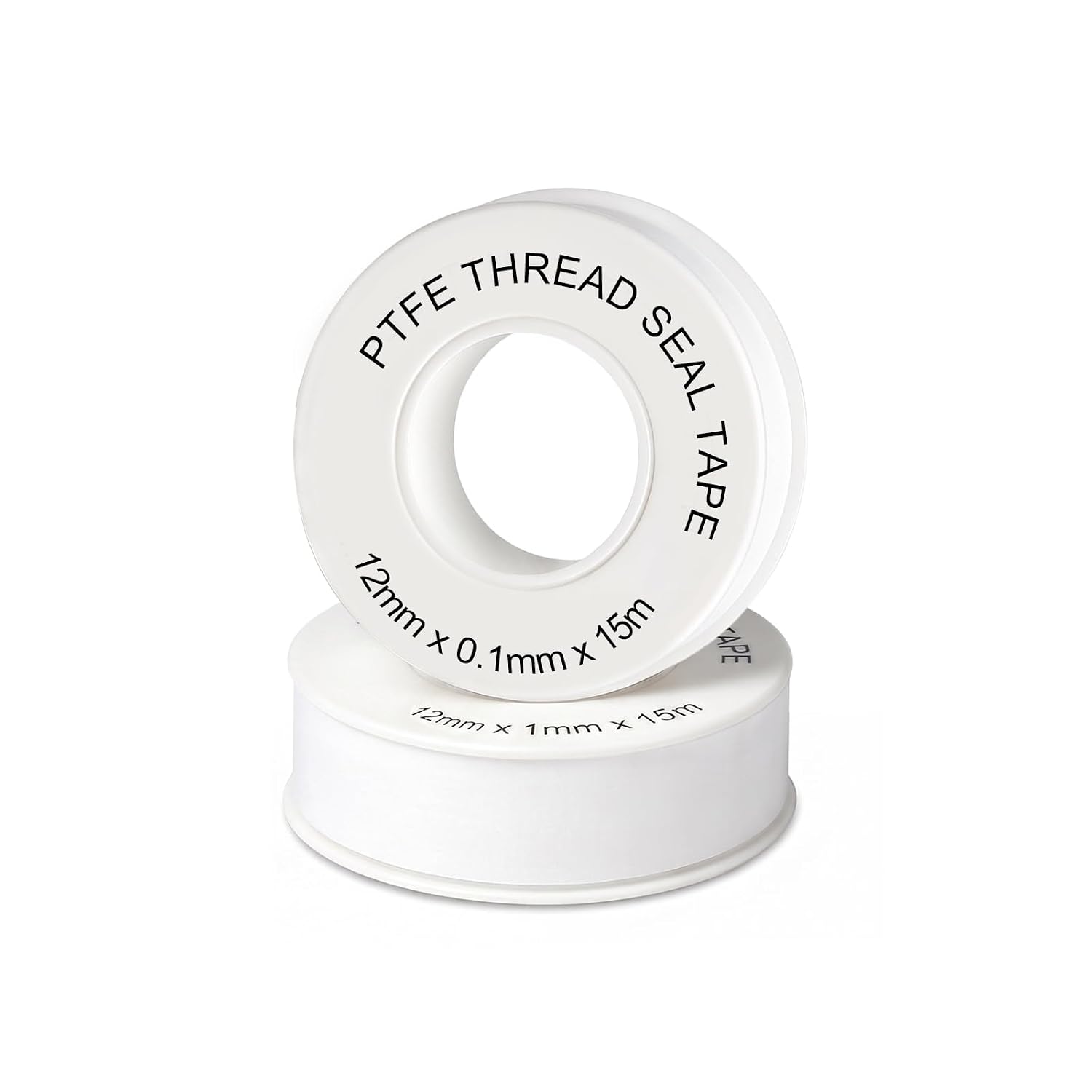 Stück 15 M X 12 Mm Ptfe-industriedichtungsband, Wasserdichte Sanitärdichtungsrollen, Klempnerband Für Rohre, -200 °c Bis +260 °c, Flammhemmend, Elektrisch Isolierend, Für Messing, Keramik Usw.
