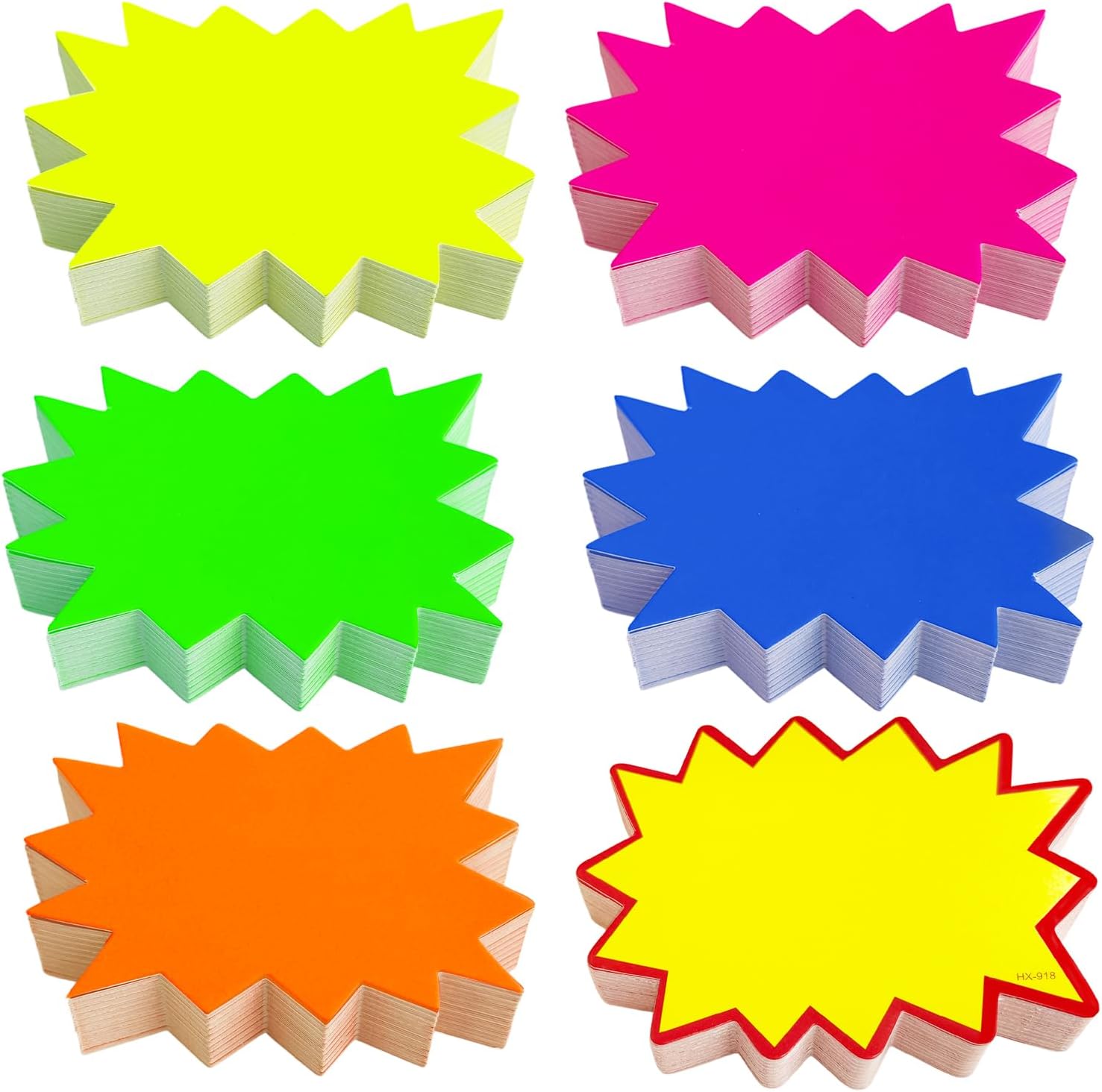 300 Stück Preisschilder In Sternform, 9 X 7 Cm Papierpreisschilder, Leere Sternförmige Schilder, Für Einzelhandelsgeschäfte, Supermärkte Und Einkaufszentren