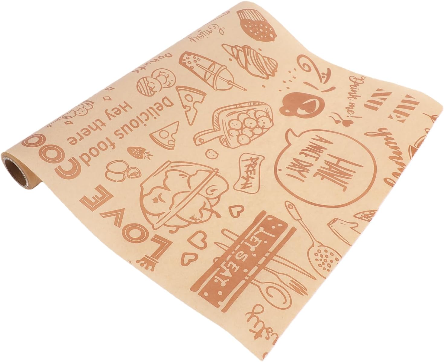 Rolle Backpapier, Antihaftbeschichtet Und Fettabweisend, 8 X 30 Cm, Zum Backen Im Backofen (braun)
