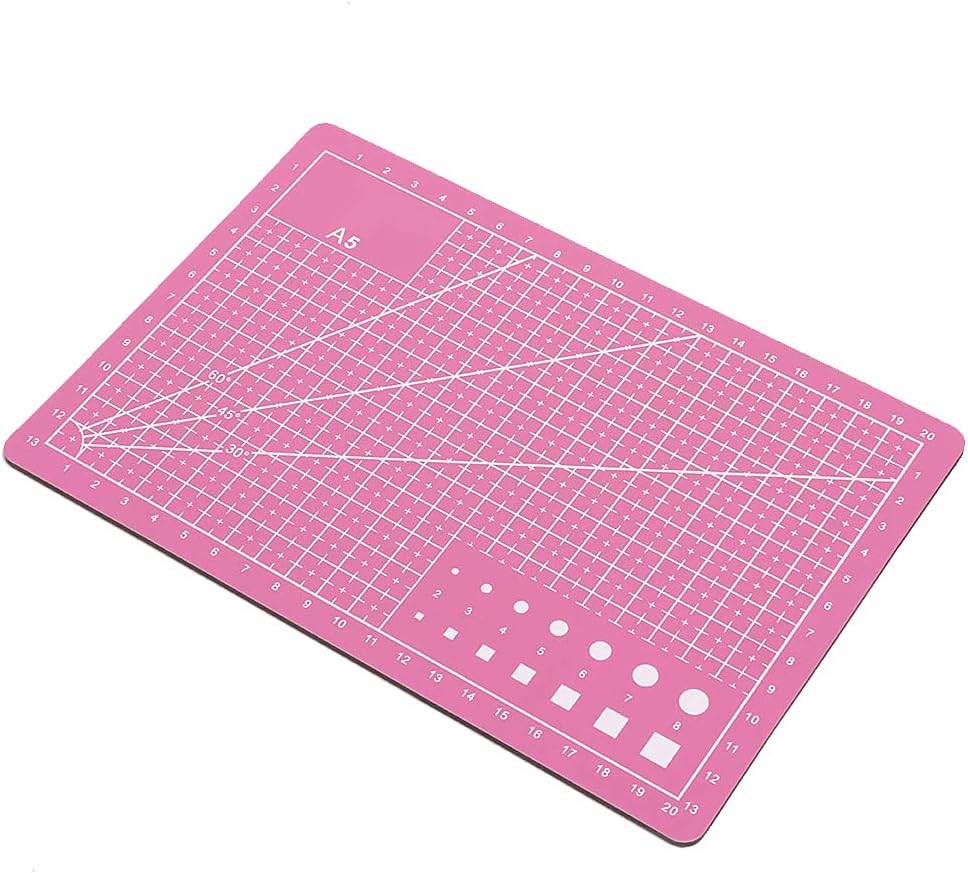 Selbstheilende Pvc-schneidematte, A5-bastelschneidebrett (21 X 15 Cm) Mit Rasterlinien Und Eckmarkierungen, Tischschutz Zum Quilten, Nähen Und Für Kunsthandwerk