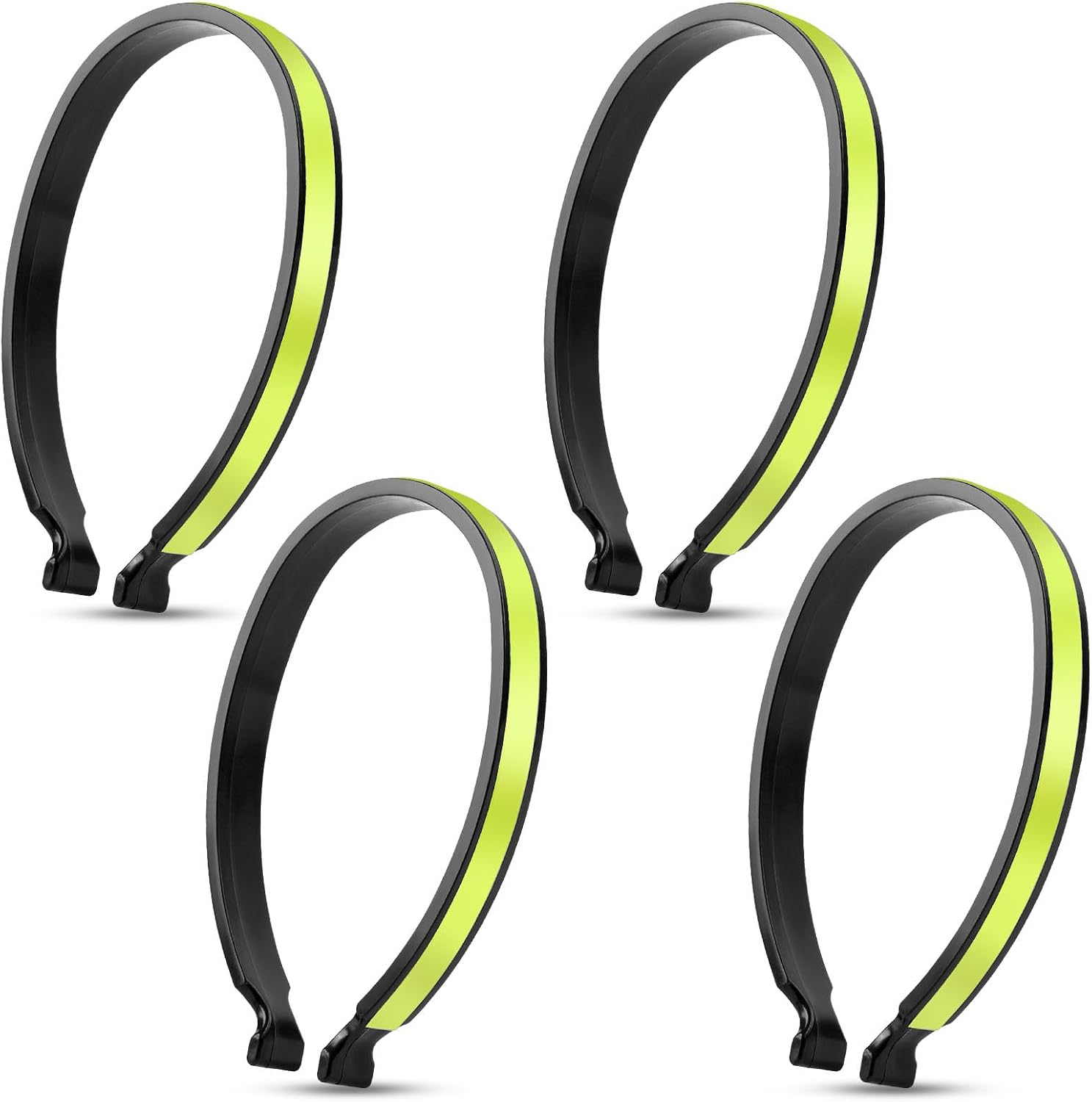 Stück Reflektierende Fahrradclips, Reflektierende Fahrradhosenclips, Universeller Reflektierender Abs-fahrradknöchelriemen, Reflektierender Hosenclip Für Unisex-fahrräder