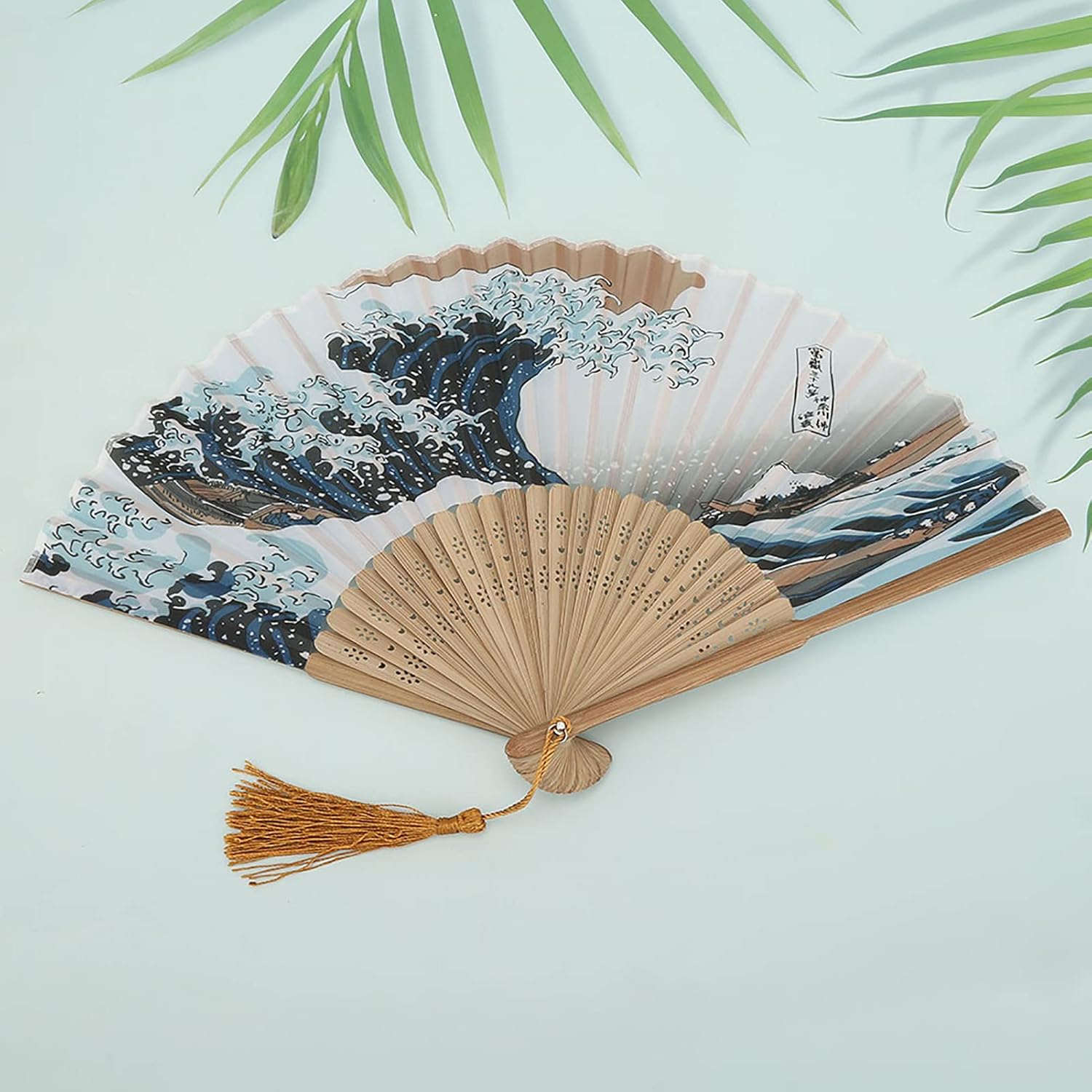 Elegante Japanische Wellenmalerei (zweite Qing-dynastie, Knochen 25)