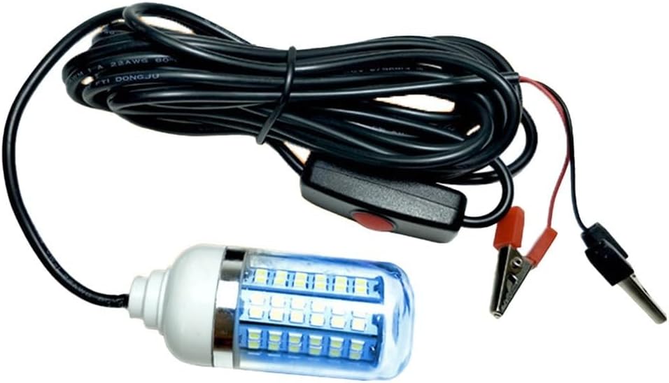 Ip68 Wasserdichte Angellampe, 12v/24v, Blaue Led (warmgelbes Licht)