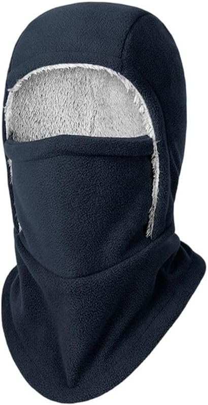 Weiche Plüsch-sturmhaube Zum Motorradfahren Und Laufen, Mit Windschutz Und Multifunktionalem Design Für Outdoor-abenteuer (marineblau)