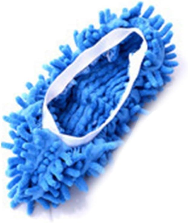 Chenille-mopppantoffeln Für Die Freihändige Bodenreinigung, Blau