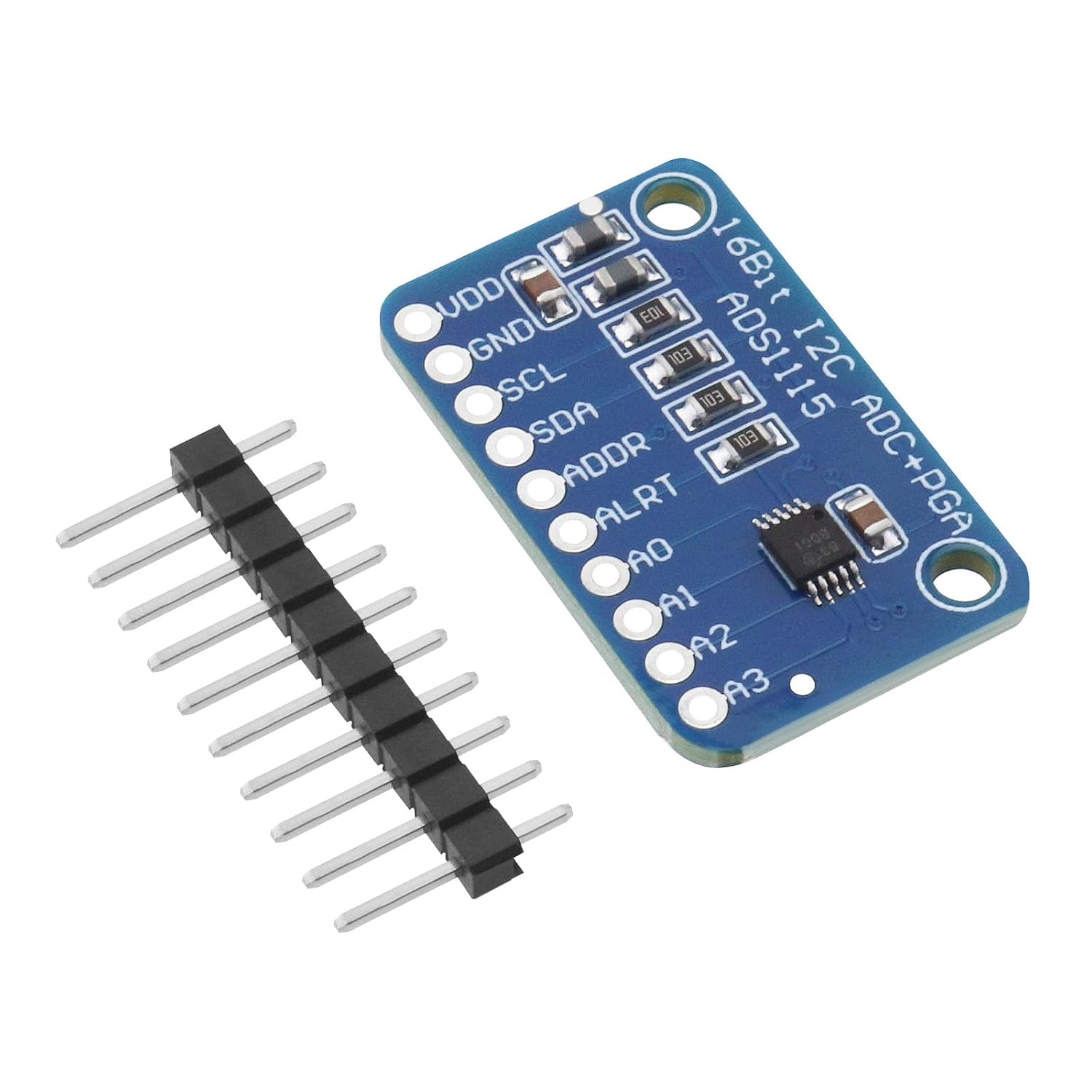 Ads1115 16-bit 4-kanal Adc-modul Analog-digital-wandler-entwicklungsboard, Kompatibel Mit Raspberry Pi Adc-wandler-entwicklungsboard