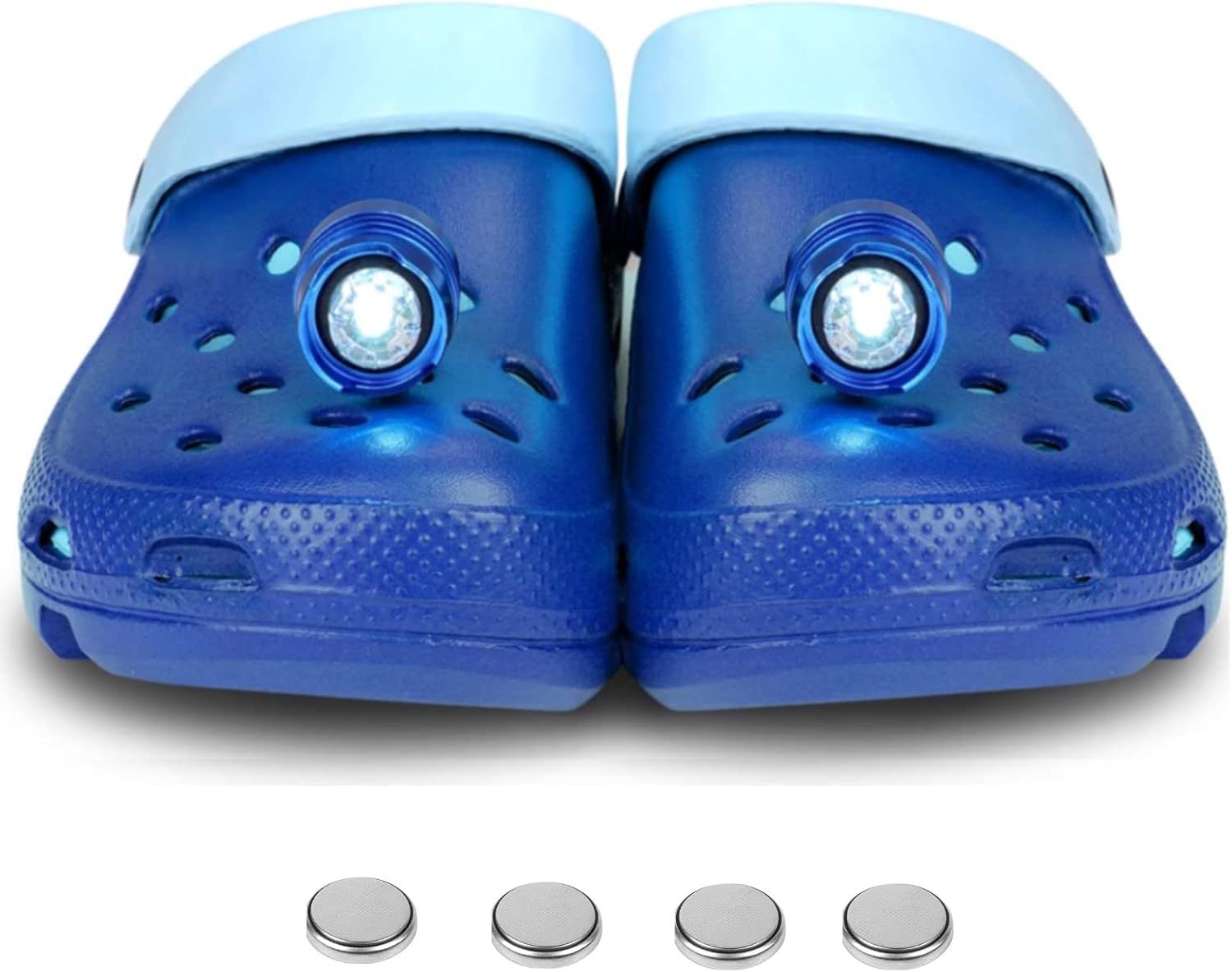 Stück Schuhlichter, Wasserdicht (ipx5) Mit 3 Leuchtmodi, Abs-schuhlichter, Led-leuchten, Geeignet Für Schuhe Mit Löchern, Zum Gassigehen Und Campen