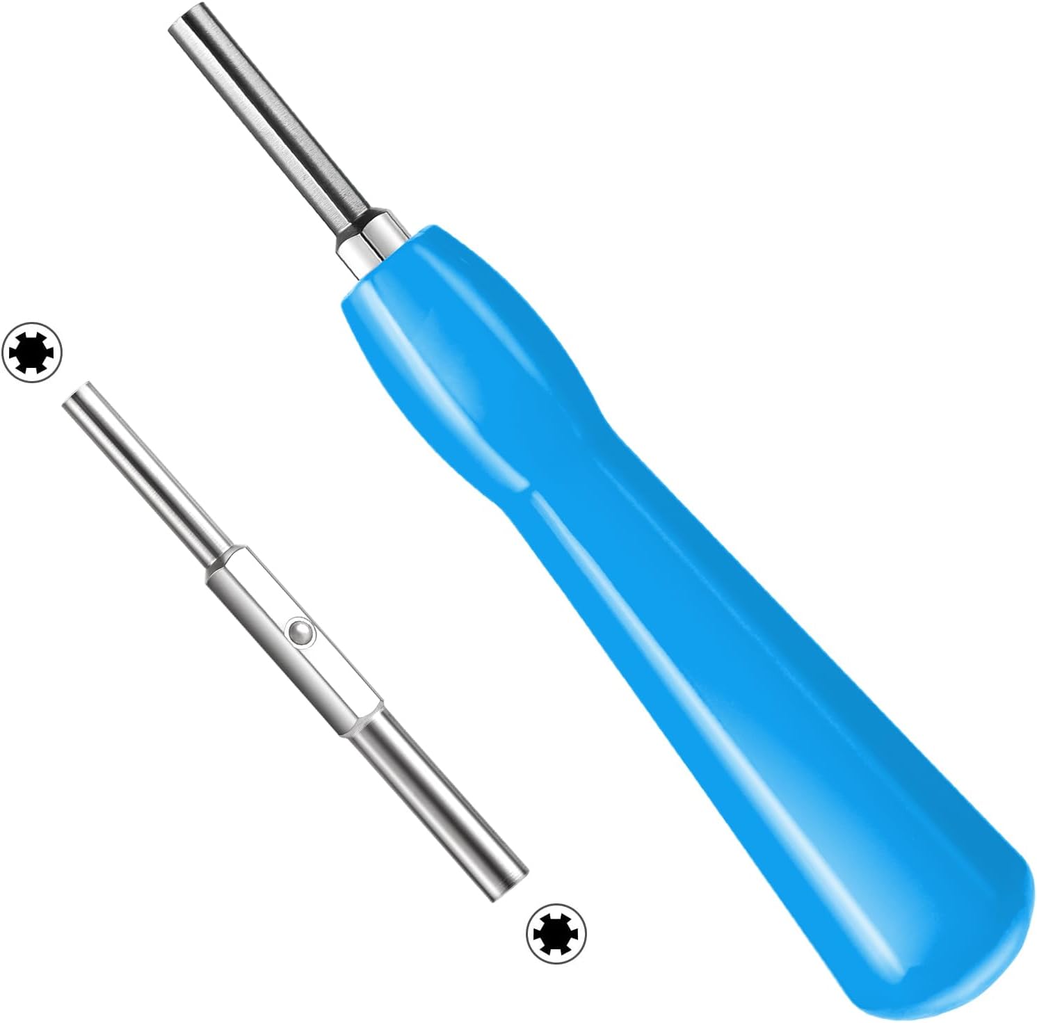 Gamebit – Schraubendreher-set (4,5 Mm Und 3,8 Mm), Doppelbit, Sicherheitsschraubendreher Für Snes, Nes, N64, Game Boy, Blauer Magnetischer Schraubendreher