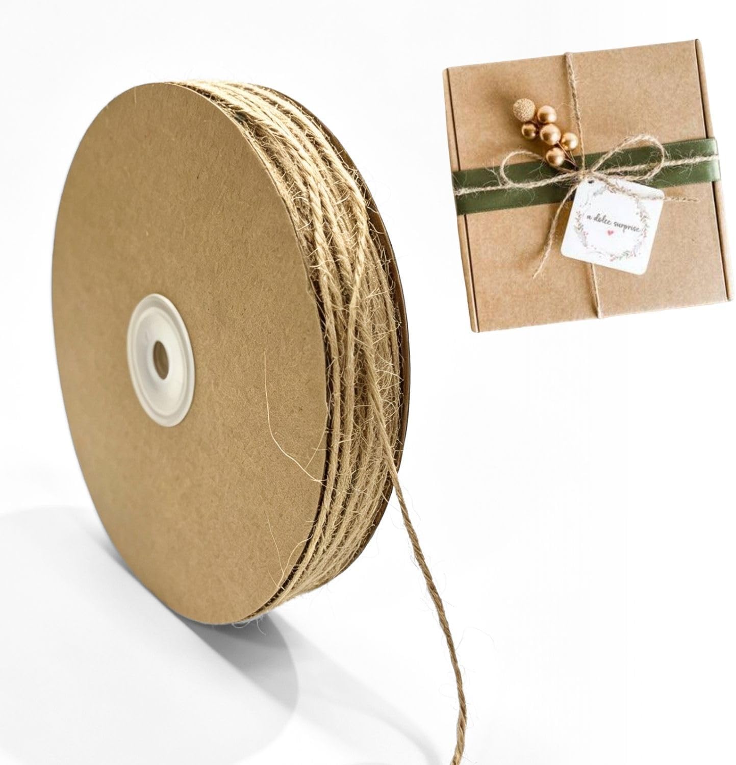 Braunes Jute-bindegarn, 2 Mm, 180 M, Reißfest, Naturjuteband, Juteseil Für Bastelarbeiten, Schnur Für Diy-projekte