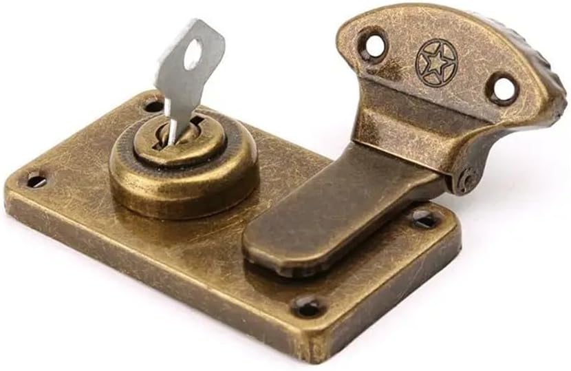 Antiker Bronzeverschluss 73 Mm Für Holzkistenverschluss