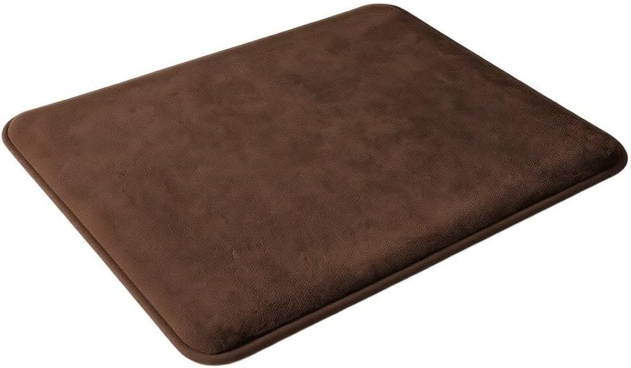 Weiche, Saugfähige Chenille-badematte, Dunkelbraun, 40 X 60 Cm