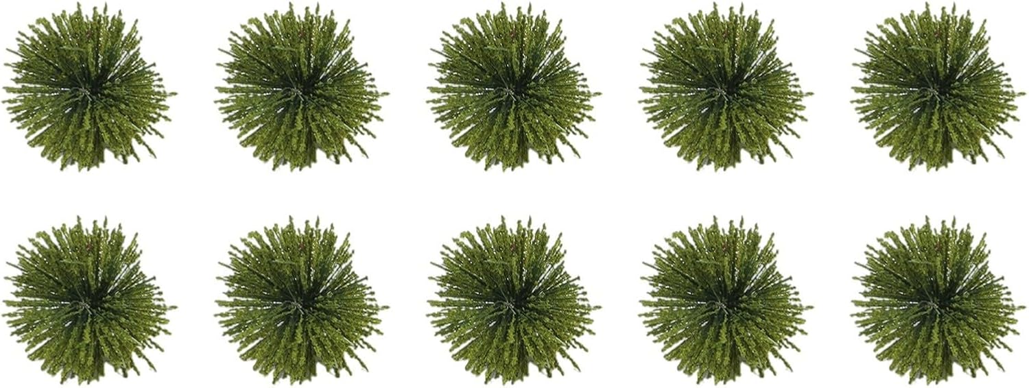 Set Mit 10 Künstlichen Buchsbaumpflanzen, 3 Cm Hoch, Dunkelgrün, Uv-beständig, Für Gartenbeete, Pflanzgefäße, Innendekoration Und Diy-blumenarrangements