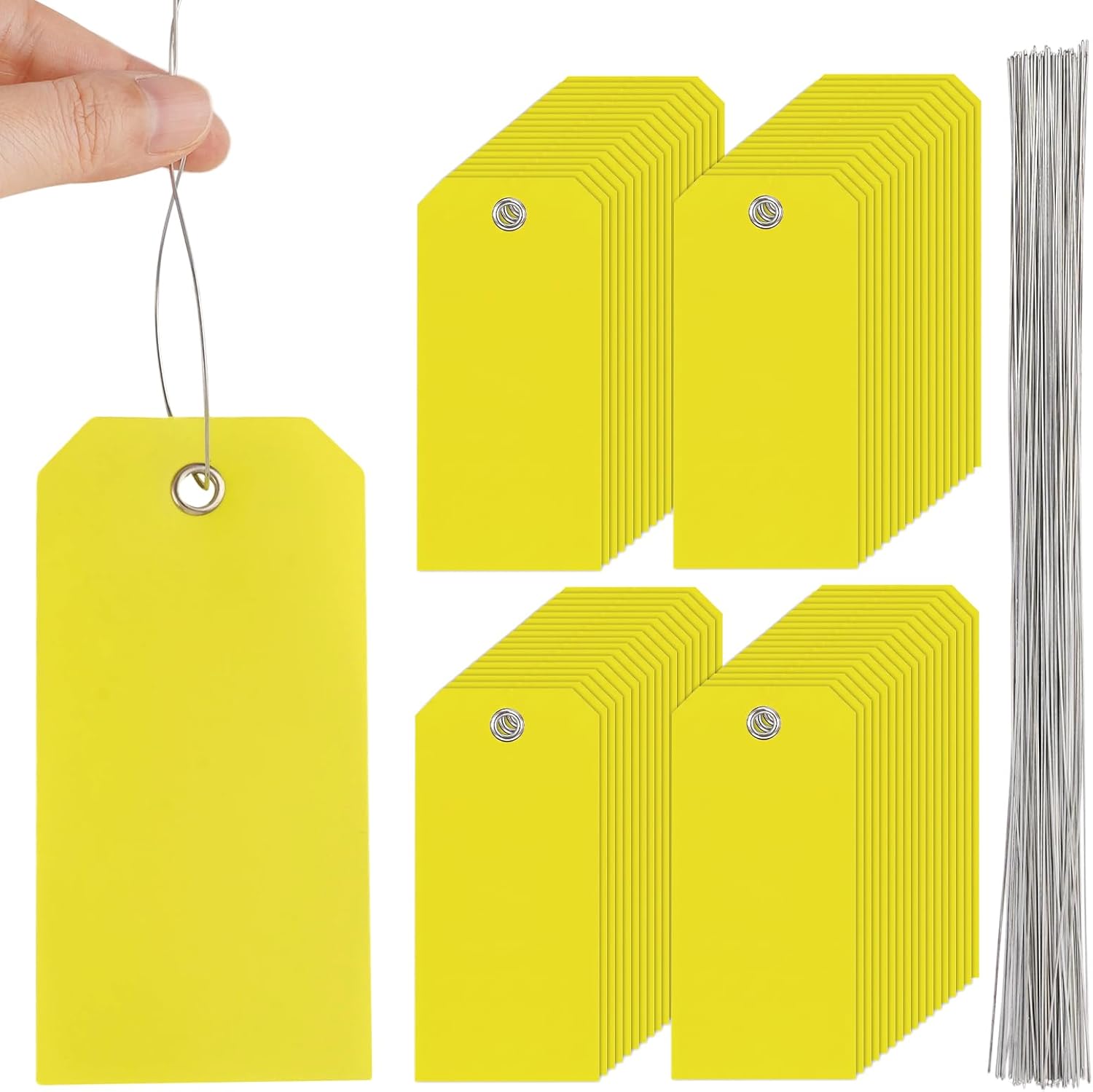 100 Stück 12 X 6 Cm Starre, Wasserfeste Etiketten