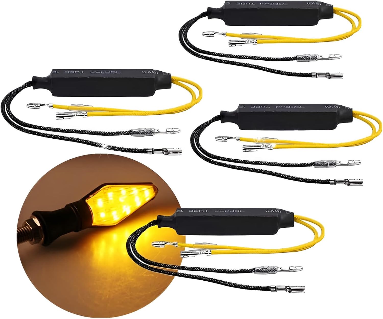 Stück Motorrad-led-blinkerwiderstände, Blinker-decoder-lastwiderstände, 12v 21w Motorrad-led-blinkeradapter, Motorrad-blinkerfehlerkorrektur Für Motorräder Und Roller