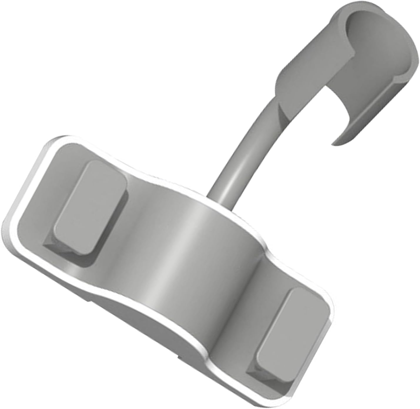 Duschhalterung, Abs-duschkopfhalterung Mit 360° Drehbarem, Verstellbarem Arm, Vergrößerte Ablagefläche 120 X 95 Mm, Wandmontage Ohne Bohrlöcher Für Den Einsatz Im Badezimmer (grau)