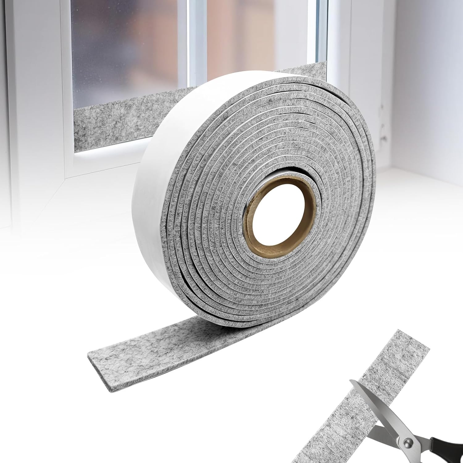 Antikondensations-filzklebeband, 3 Cm X 4 Mm X 6 M, Grau