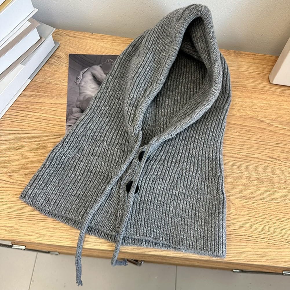 Warme, Gestrickte Sturmhaube Mit Winddichtem Fleecefutter