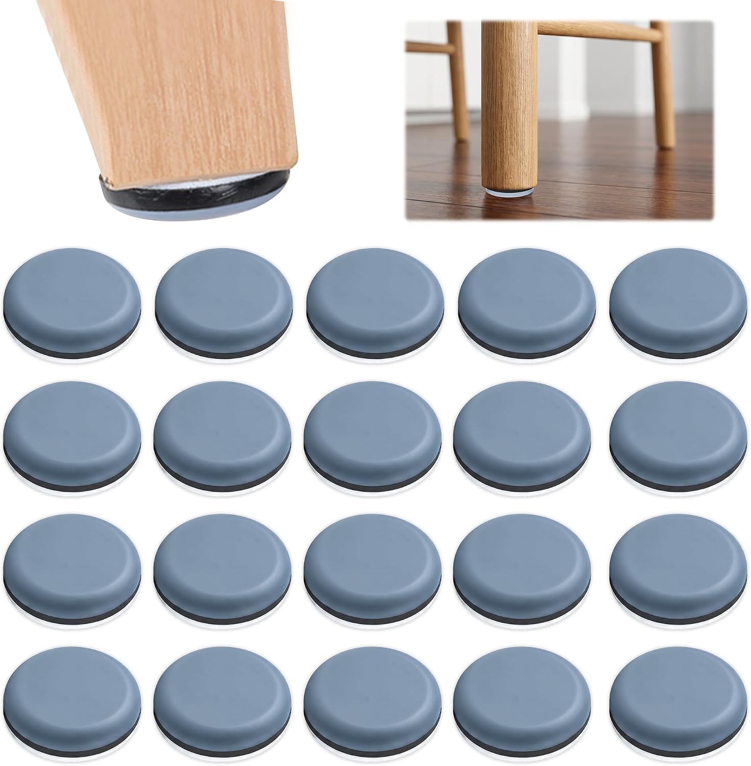 20 Runde Ptfe-teflon-möbelgleiter
