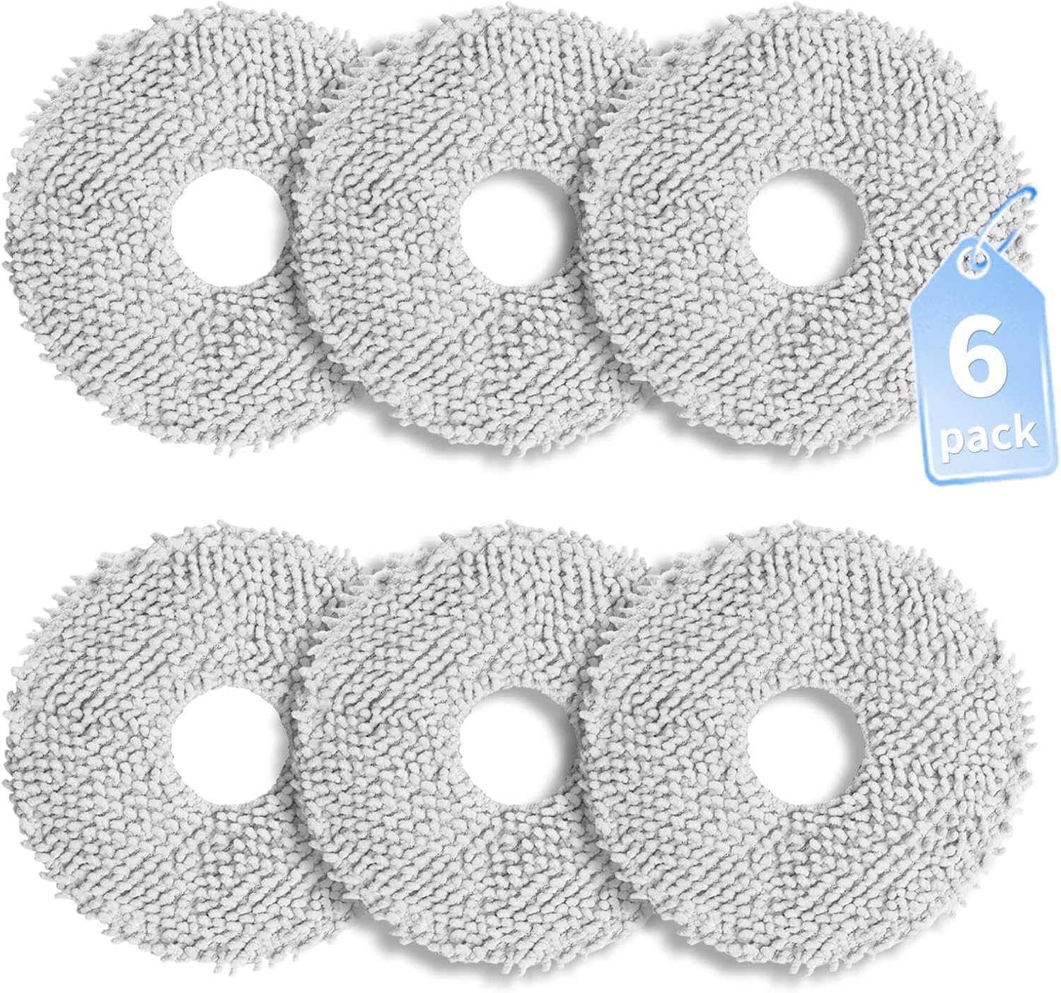 6-teiliger Mikrofaser-moppbezug Für Vileda Spin And Clean Mopp, Dreame L40 Ultra Ae X40 Ultra Reinigungstuch, Entfernung Von Tierflecken, Reinigung Von Hartböden, Schutz Empfindlicher Oberflächen