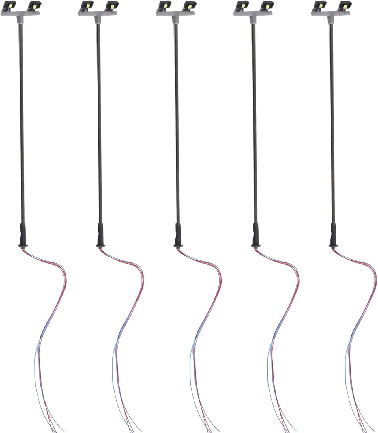 Set Mit 5 Led-doppelstehlampen Für Oo-anlagen