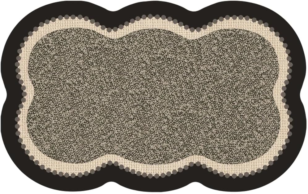Moderne, Schnell Saugfähige Badematte, Grau, 40 X 60 Cm