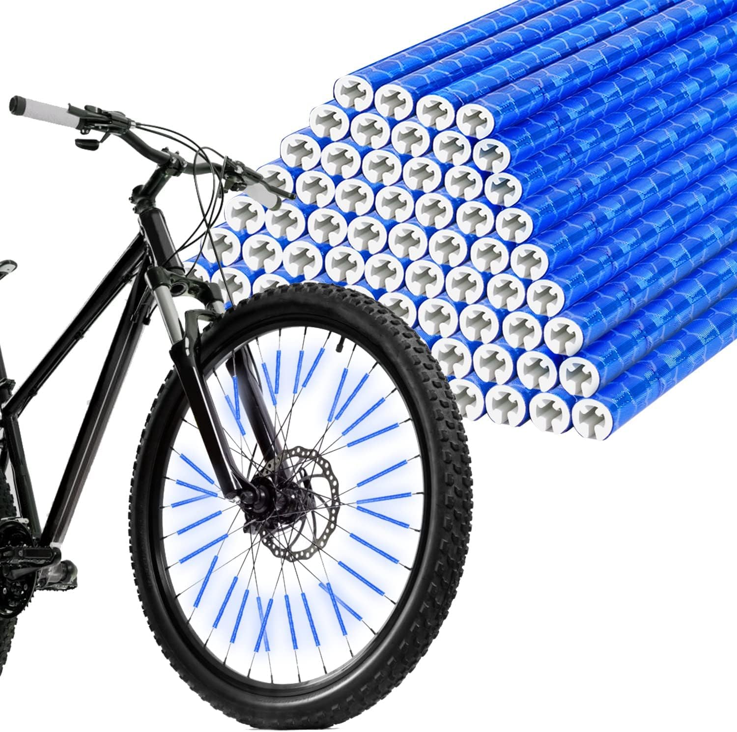 48/96 Stück Fahrradspeichenreflektoren, 360°-sichtbarkeit, Reflektierende Schläuche Für Fahrradspeichen, Reflektierende Fahrradspeichen Für Alle Standard-fahrradspeichen