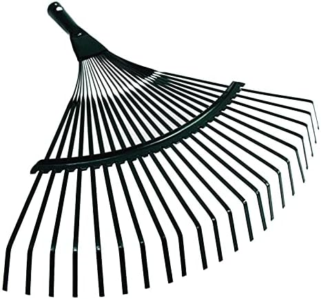 Robuster 42 Cm Stahlrechen Als Ersatz Für Rasen, Terrasse, Laub Und Gras, 22 Zinken