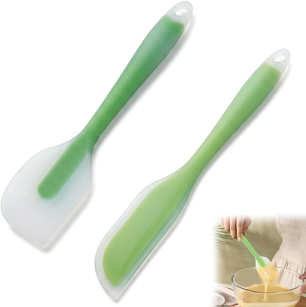 2-teiliges Silikonspatel-set, Silikon-küchenspatel, Gebäckspatel