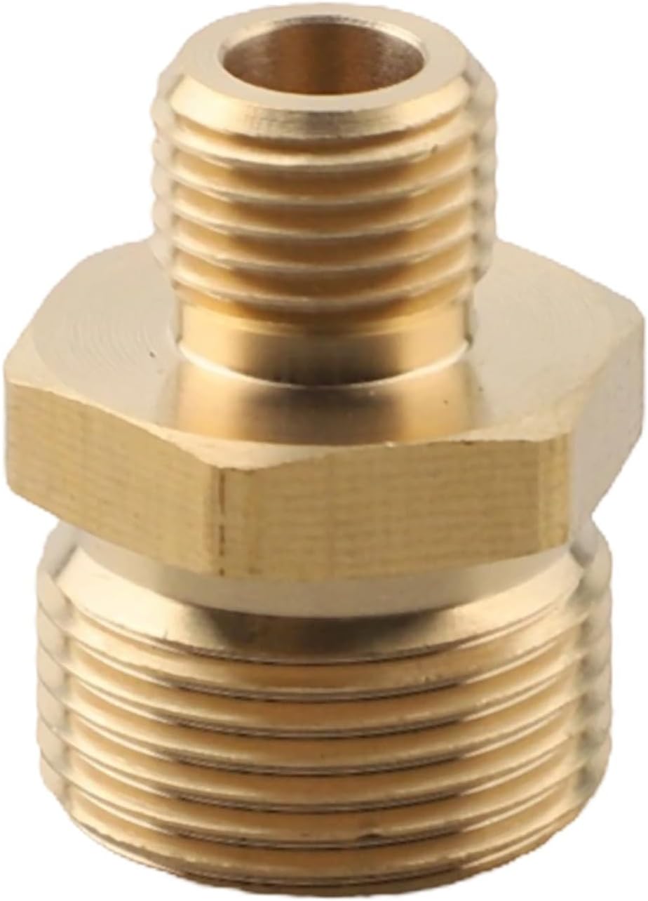 Schlauchadapter Aus Messing Für Waschmaschinen (22 Mm Außendurchmesser Auf 15 Mm Innendurchmesser) – 30-mm-hochdruckanschluss Für Geschirrspüler Und Gartenwasserhahn – Langlebige, Auslaufsichere Verbi