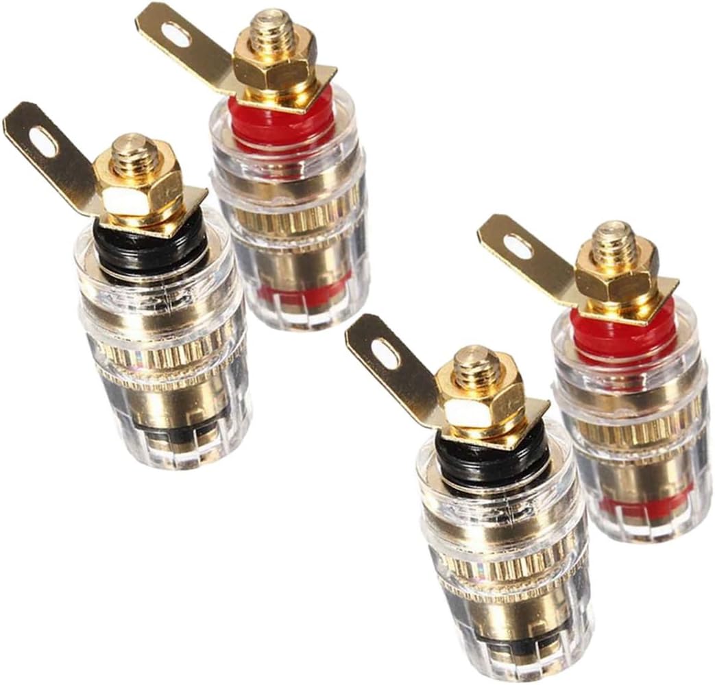 Satz Mit 4 Anschlussklemmen Für Verstärker Und 4-mm-lautsprecher