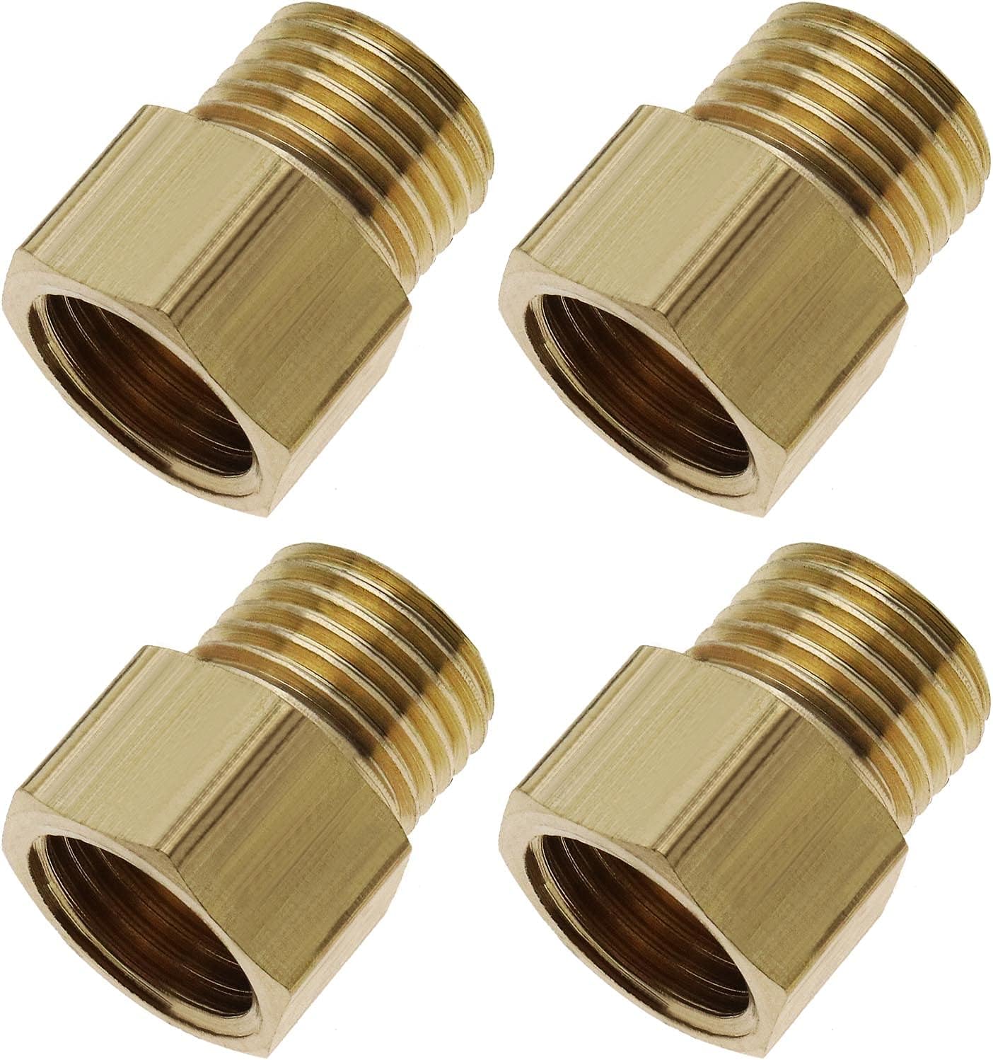 4 Stück Bsp-innengewinde Auf 1/4-zoll-außengewinde-schlauchadapter, Messing-sechskant-schlauchverbinder Für Luft, Wasser, Gas, Kraftstoff, Öl
