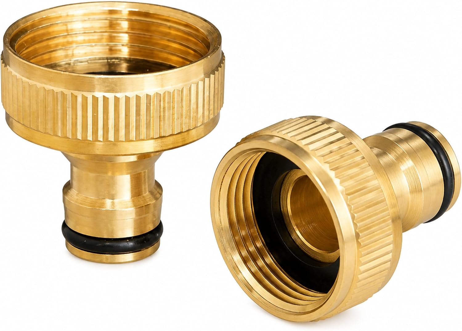 2-teiliger Wasseradapter Mit 1-zoll-außengewinde Und 31-mm-außengewinde, Standard-gartenschlauchadapter Für Schnellanschluss, Garten, Bewässerung Und Außenwassersysteme