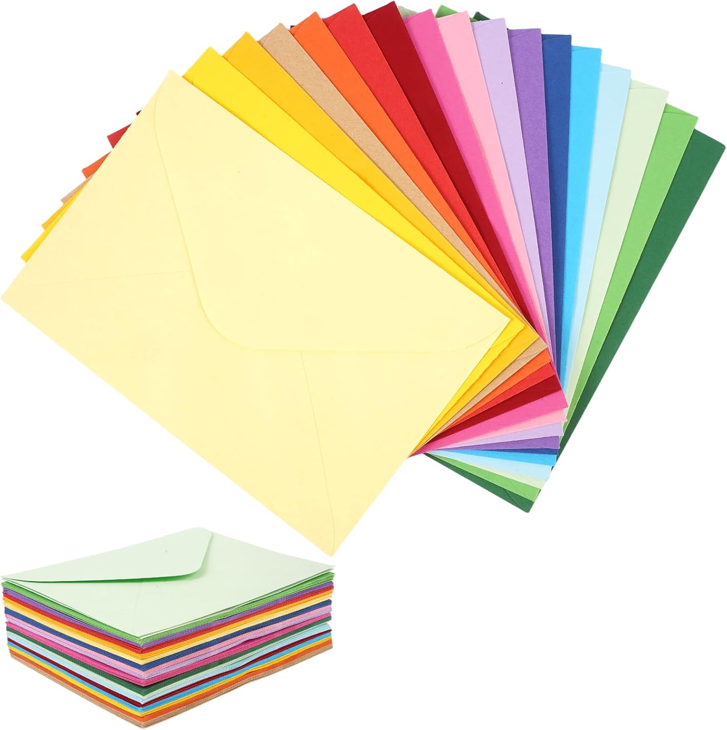 85 Bunte Briefumschläge, 158 X 109 Mm, 17 Farben, Geschenkumschläge